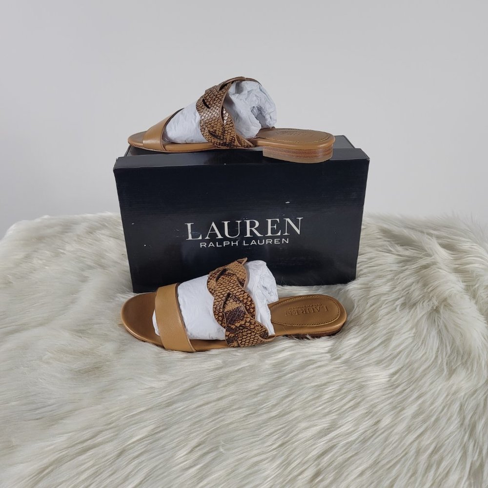 Lauren Ralph Lauren Edyth Python Embossed - Picture 2 of 4
